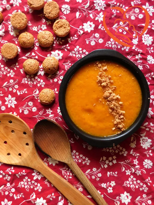Crema di zucca con amaretti