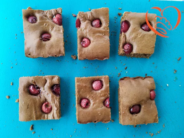 Brownies con ciliegie