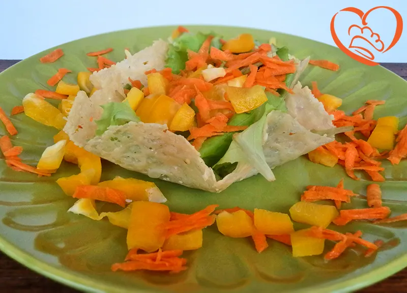 Cestino di Parmigiano con verdure