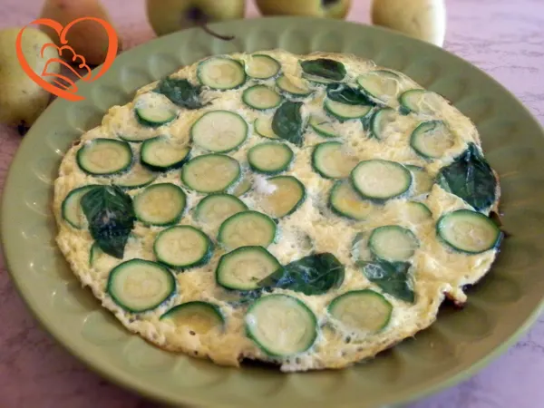 Frittata di zucchine a rondelle