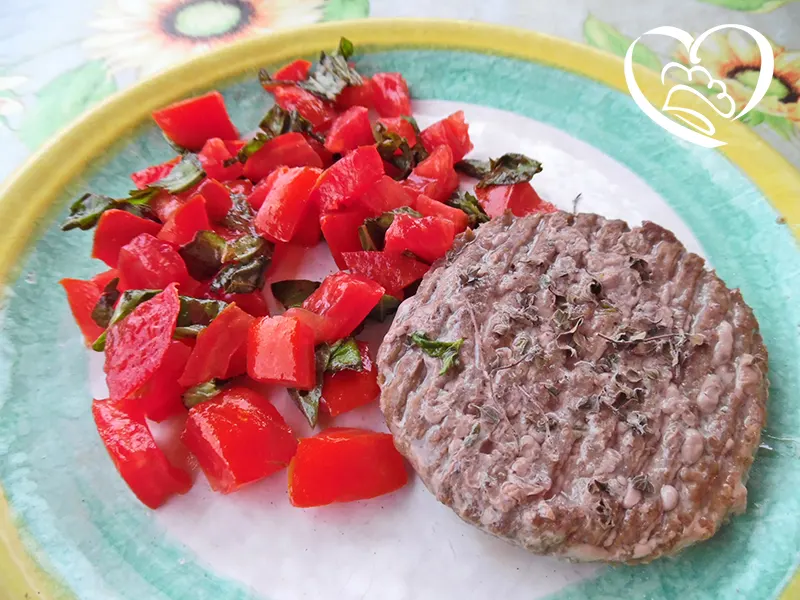 Hamburger di cavallo con tartare di pomodoro