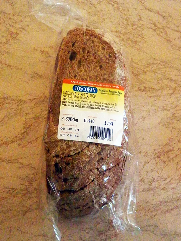 PANE E FETTE INTEGRALE TOSCANO
