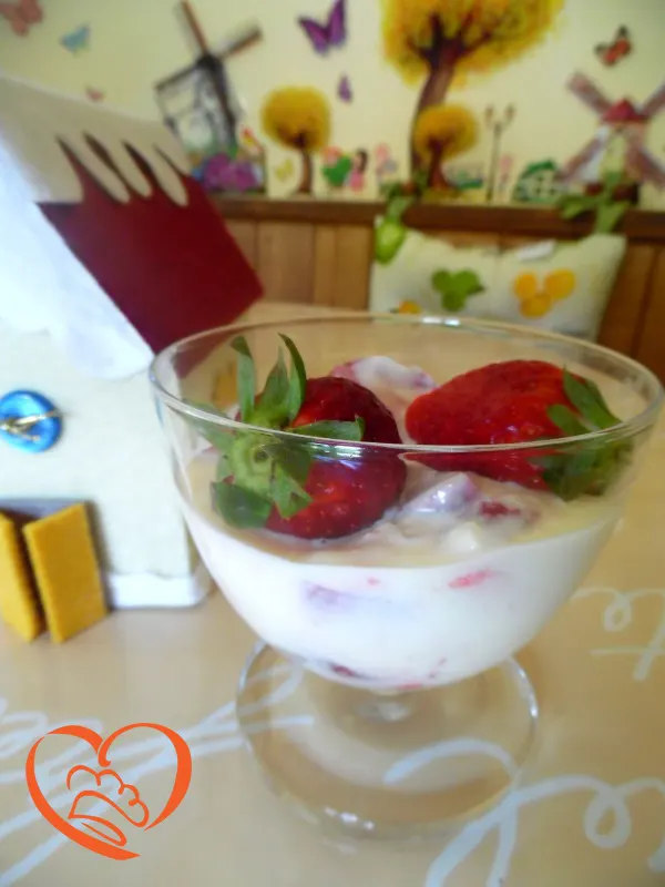 Pannacotta alle fragole