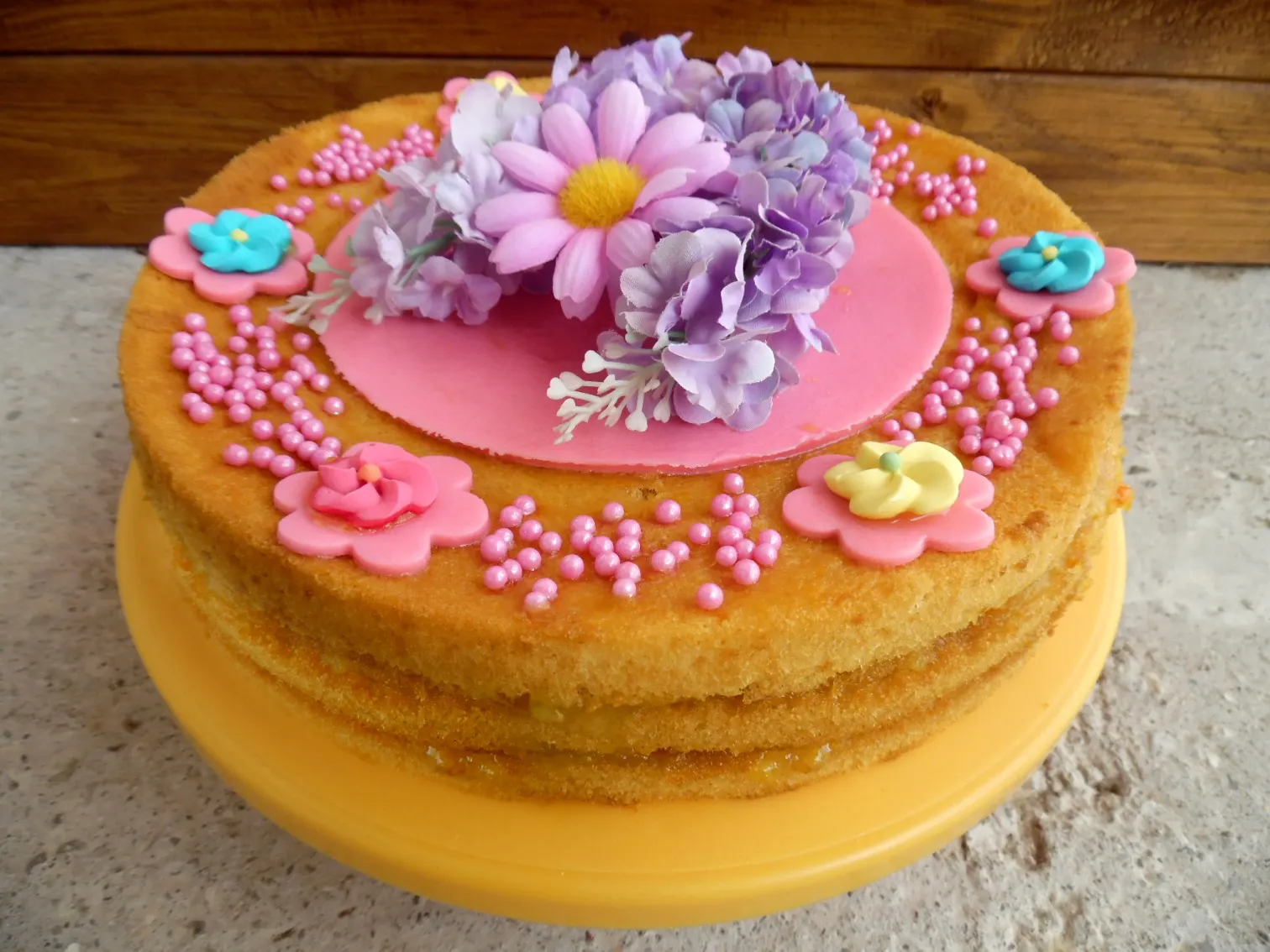 Naked cake primaverile