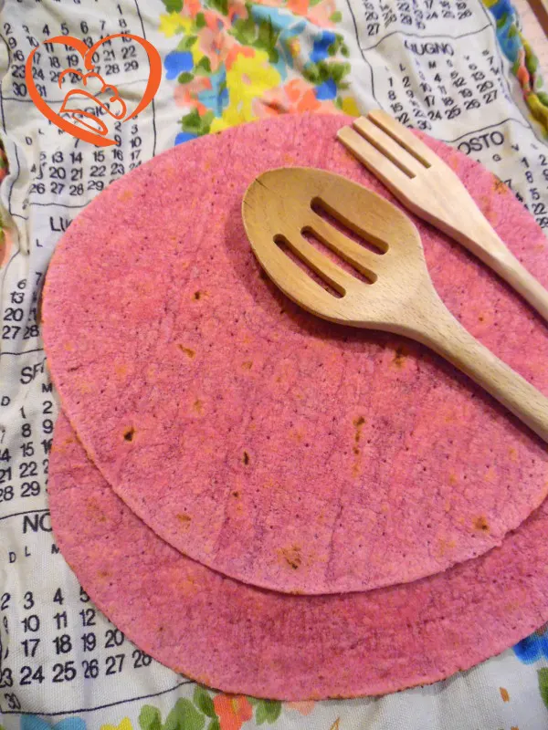 Piadine alla barbabietola