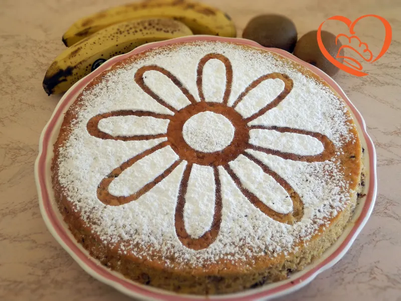 Torta banane e cioccolato