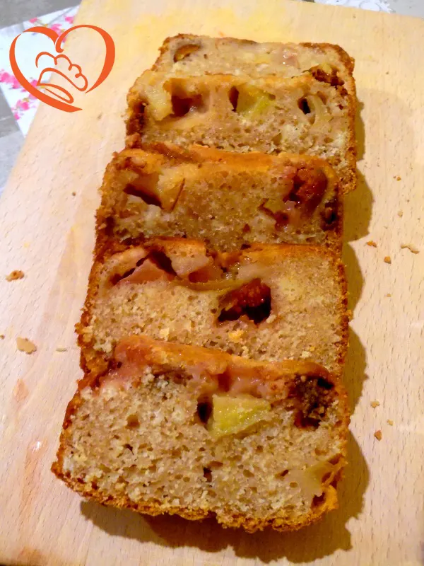 Plumcake con mele , fichi e cioccolato bianco