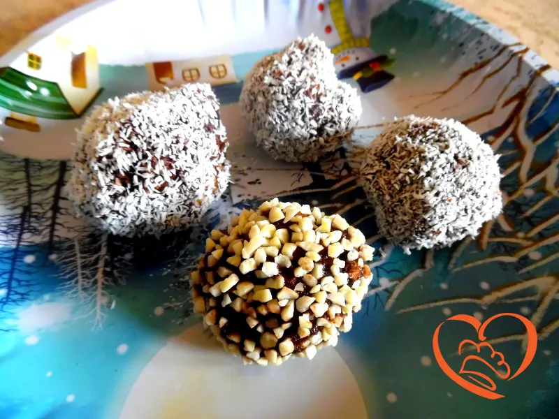 Tartufi panettone, Nutella e cocco