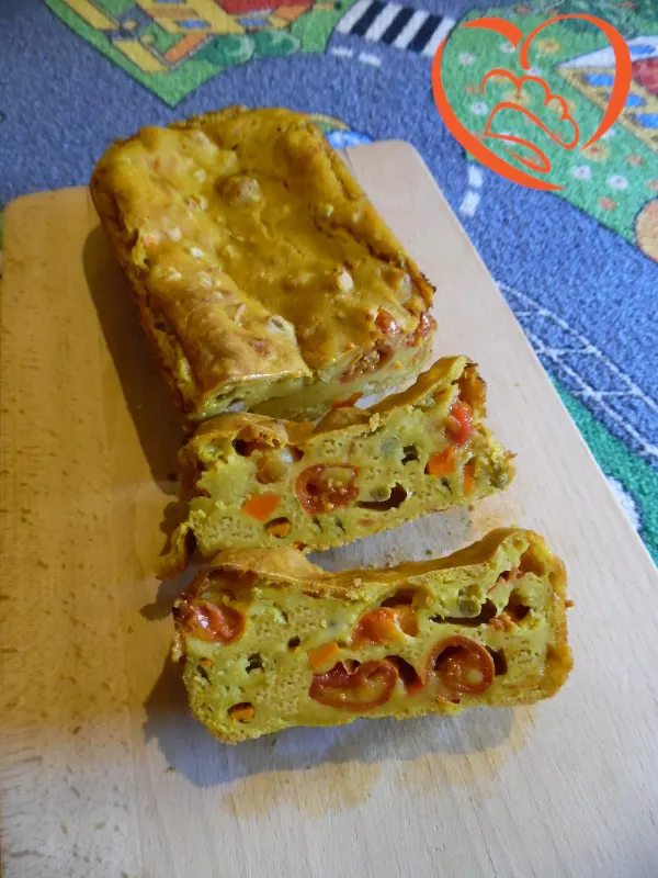 Plumcake con verdure e zafferano