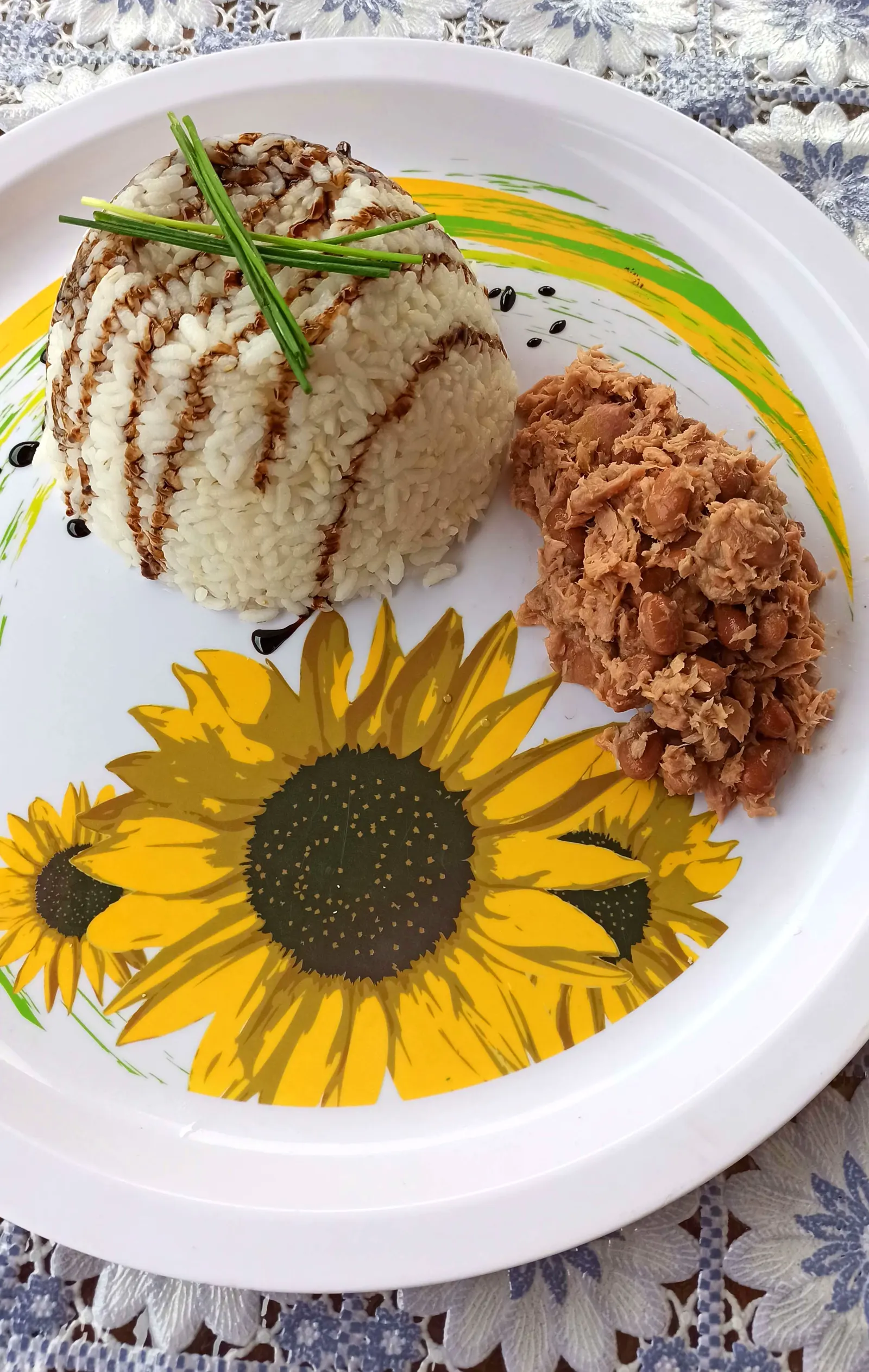 Riso con tonno e borlotti