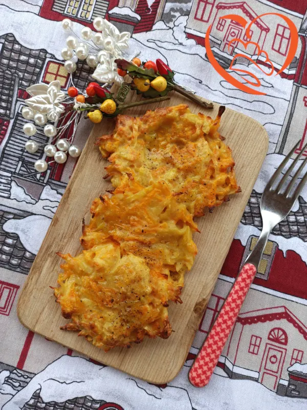 Rosti di zucca e patate al forno