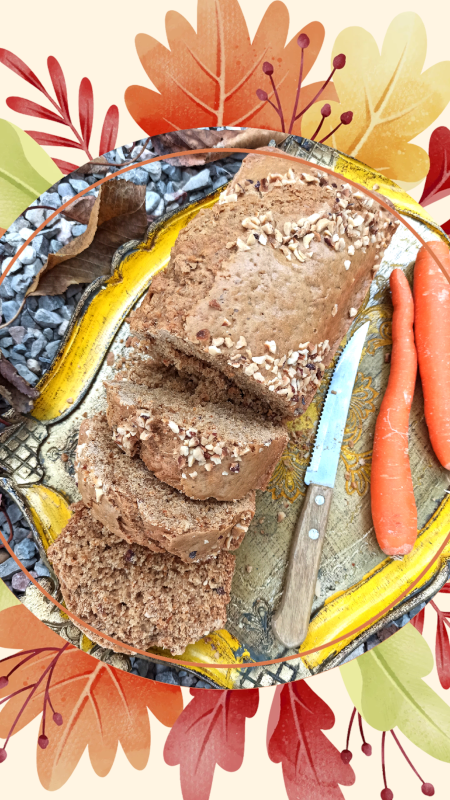 STORIA PLUMCAKE CAROTE NOCCIOLE CANNELLA NOCE MOSCATA