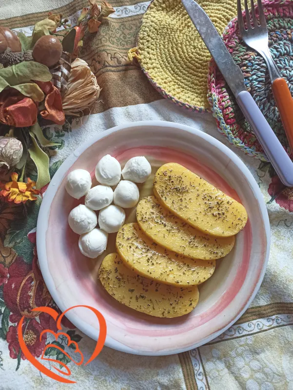 Polenta con erbe in friggitrice ad aria